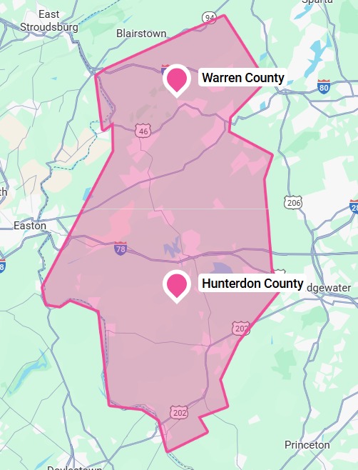 Home 11 Service Area map